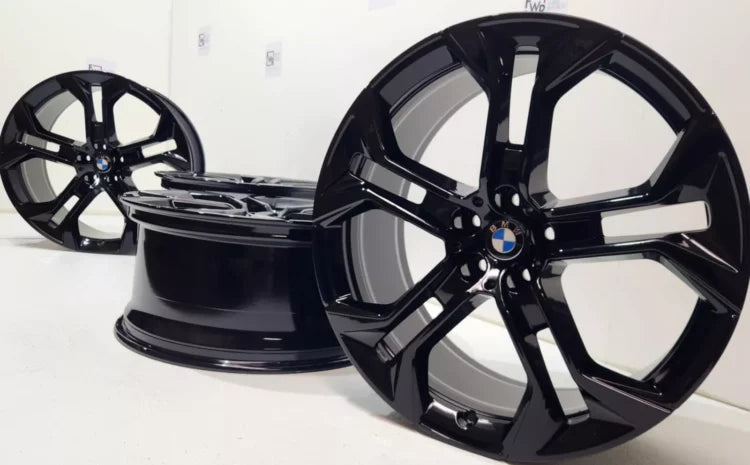 21” BMW X5 X6 Black 744 Wheels Rims Factory OEM Original 2019-2026