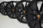 20” Porsche 911 991.1 Carrera Factory OEM Wheels Rims Narrow Body satin Black