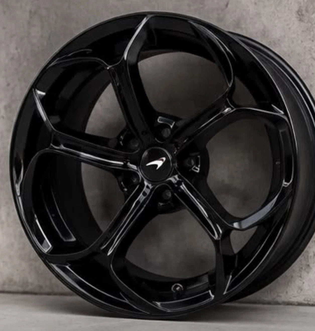 19ā 20ā McLaren 600LT Factory OEM Wheels Rims Gloss Black 600 LT š„š„š„š„