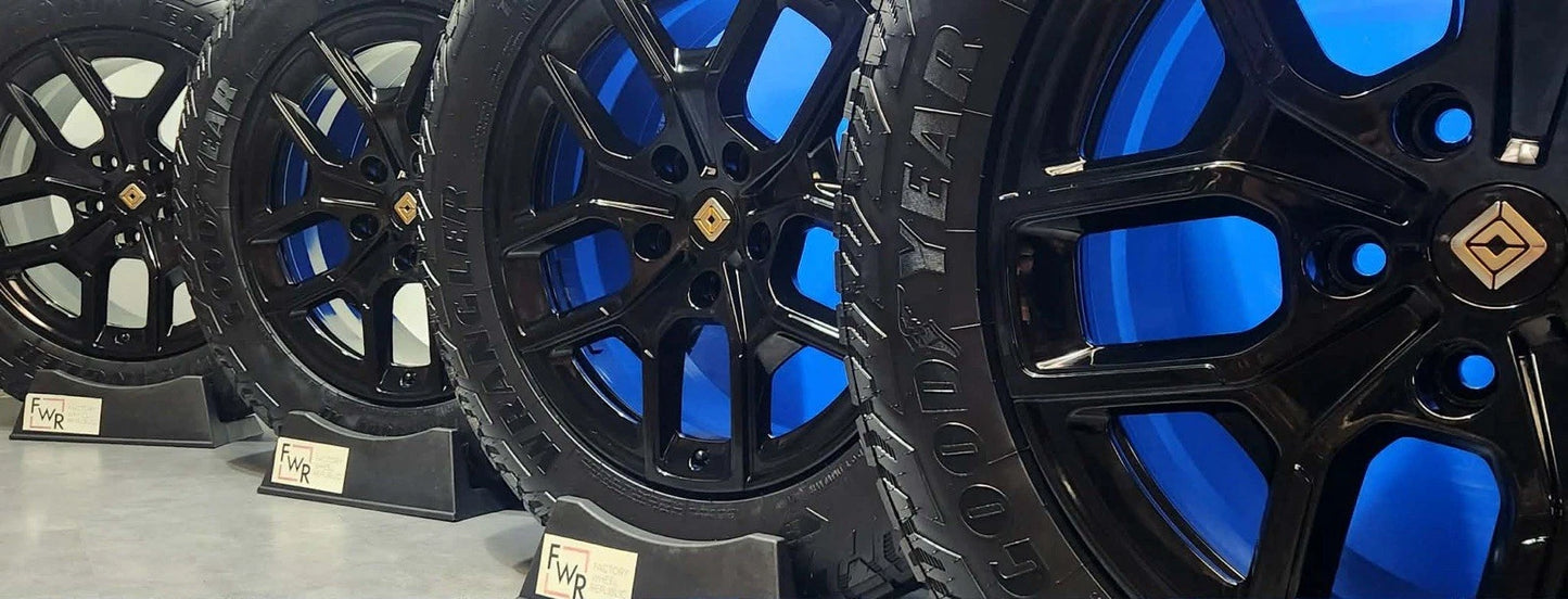 20ā³ RIVIAN R1T R1S Factory OEM WHEELS and TIRES RIMS GLOSS BLACK ADVENTURE ā
ā
ā
