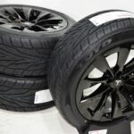 20" TESLA MODEL X FACTORY 20 WHEELS OEM RIMS Wheels Tires Black 20x9 20x9.5