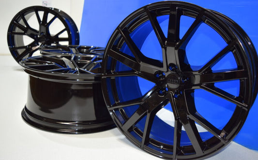 22" Audi Q8 SQ8 SQ7 Black 2019 2020 2021 2022 2023 2024 2025 2026 96815 Factory OEM wheels rims