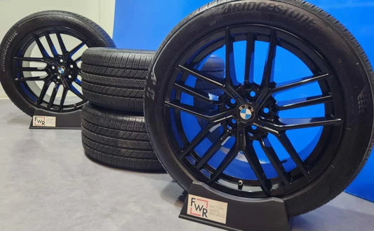 19" BMW 530i 540i Factory OEM black Wheels Rims tires 86998 36115A324D6 2024 25