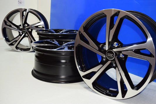 20" AUDI E-TRON GT RS Authentic Factory OEM WHEELS RIMS BLACK & MACHINED