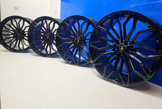 23” Lamborghini Urus SE Factory OEM Black Wheels Rims Galanthus Performante