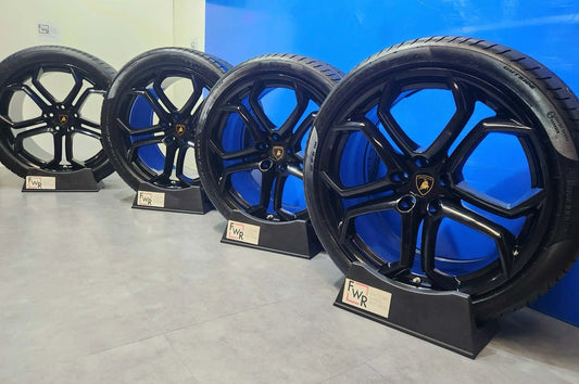 19" 20" LAMBORGHINI AVENTADOR LP700 Factory OEM Black Wheels Rims Tires
