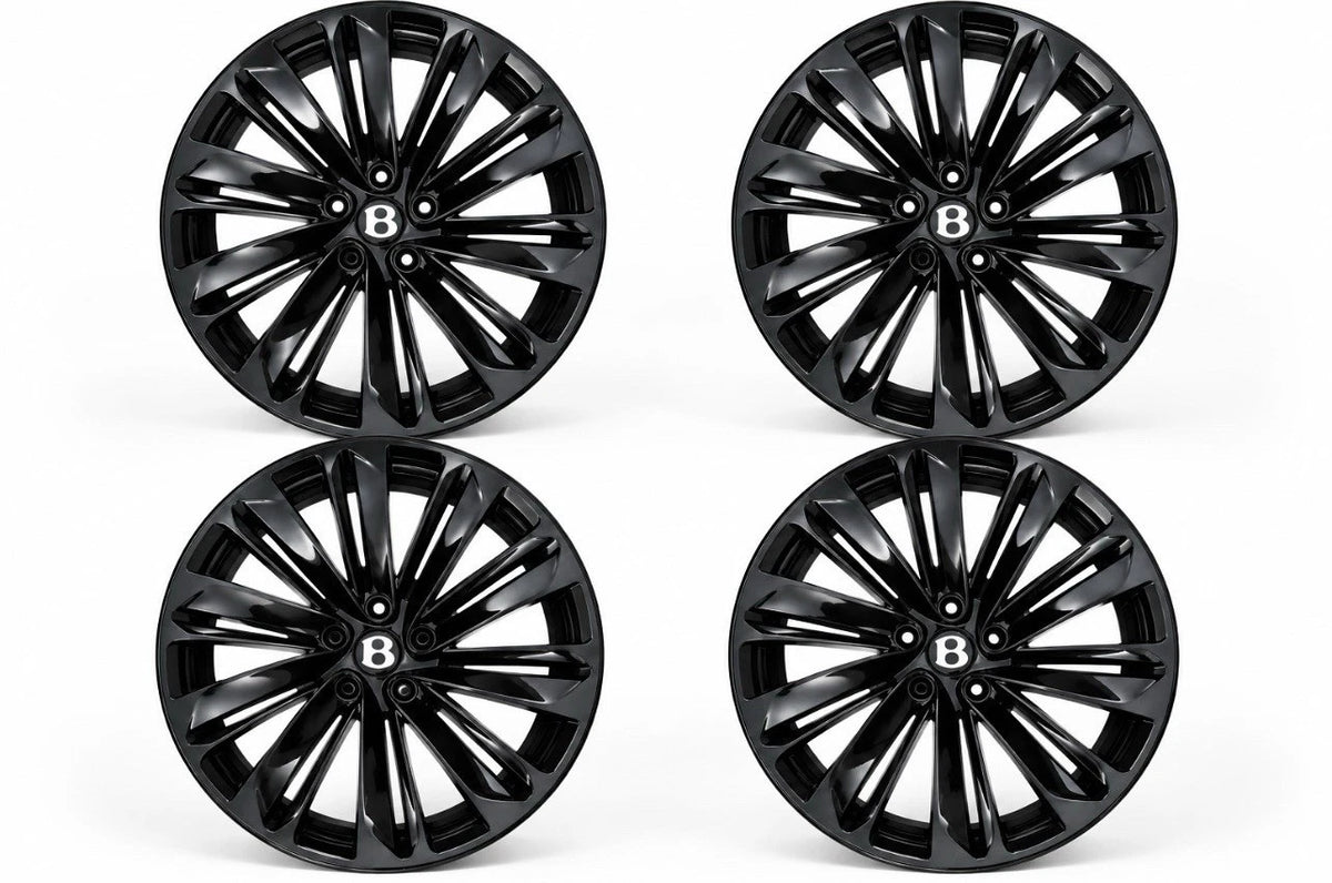 22” Bentley Bentayga PL71 Blackline SPEED Black Factory OEM Wheels Rims