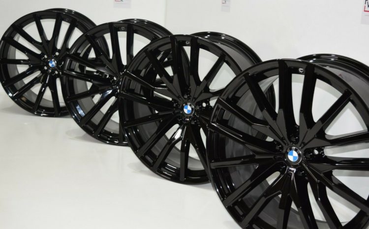 22" BMW X5 X6 X5M X7 G05 G06 G07 742M BLACK WHEELS RIMS Factory OEM 86471 86474