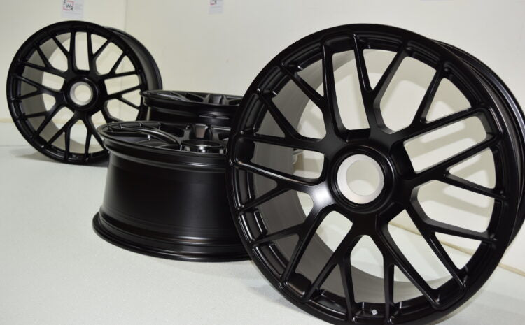20" Porsche 911 991 Turbo S Factory OEM Center Lock Rims GTS Satin Black
