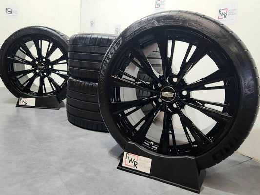 19” Cadillac CT5-V Blackwing Factory OEM Gloss Black Wheels And Tires Rims