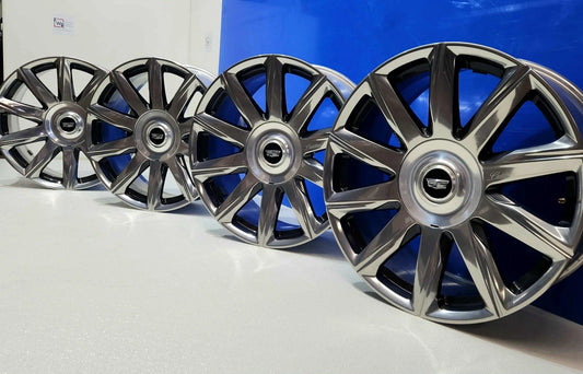 22" CADILLAC ESCALADE ESV POLISHED GREY OEM WHEELS RIMS 84460121 4874 2023 2024 2025 2026