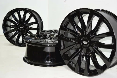 22" Cadillac Escalade Black Factory OEM ORIGINAL wheels rims Fits 2011 - 2026