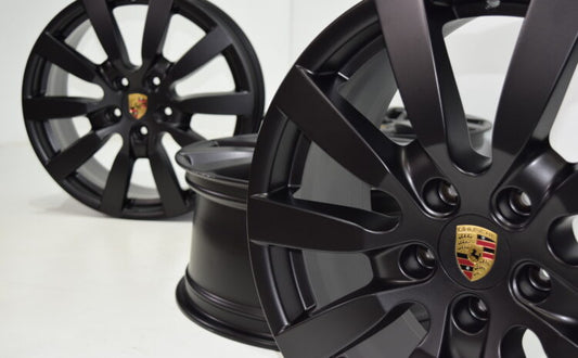 20" PORSCHE CAYENNE FACTORY OEM SATIN BLACK 2011-2018  RIMS 958362140009A1