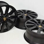 20" PORSCHE CAYENNE FACTORY OEM SATIN BLACK 2011-2018  RIMS 958362140009A1
