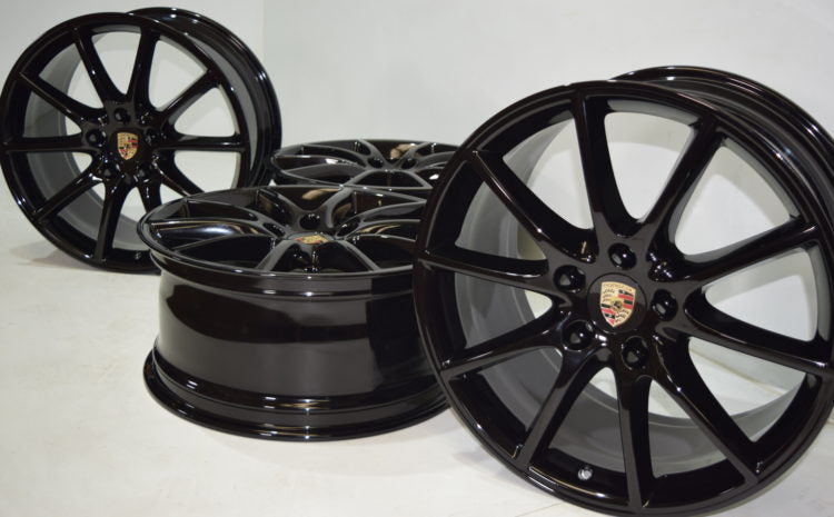 20" PORSCHE CAYENNE 2019 2020 2021 2022 2023 2024 2025 Factory OEM original wheels rims black 20
