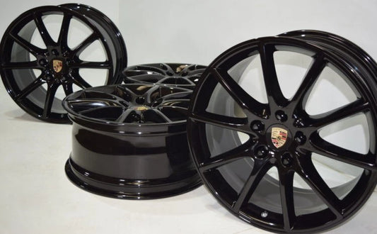 20" PORSCHE CAYENNE 2019- 2025 Black Factory OEM original wheels rims
