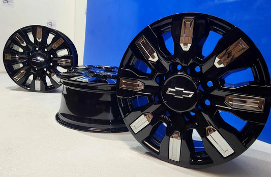 20" Chevy Silverado High Country black 2500 3500 Factory OEM wheels rims Z71
