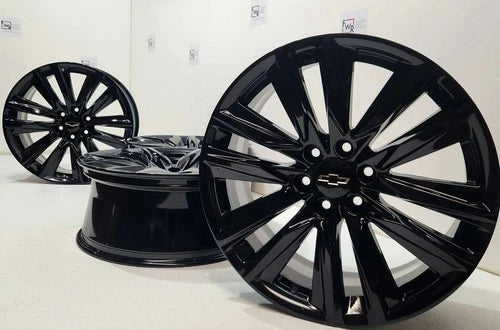 22” Chevy Silverado Tahoe 1500 Factory OEM GM Black Rims Wheels 2020-2026