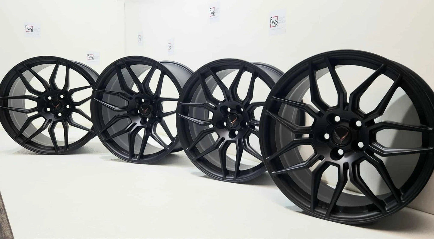 20” 21” CORVETTE C8 Z06 ZO6 3LZ Z07 WHEELS RIMS FACTORY OEM MATTE BLACK FORGED
