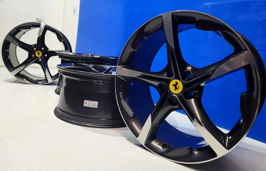 20" FERRARI SF90 Factory OEM Wheels Rims GENUINE TWO TONED FORGED STRADALE
