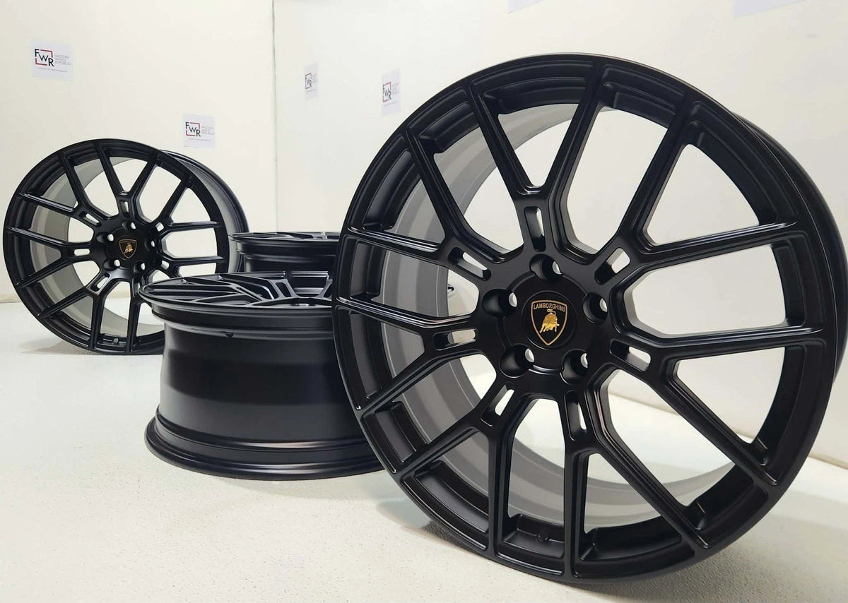 19” Lamborghini Huracan Sterrato Original Wheels Rims Factory OEM Satin Black