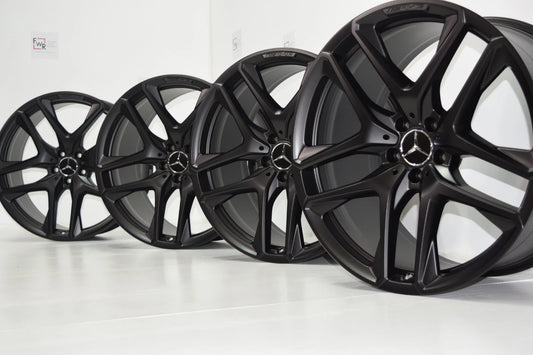 21" Mercedes G63 G550 BLACK FACTORY OEM G Class Wheels Rims Authentic