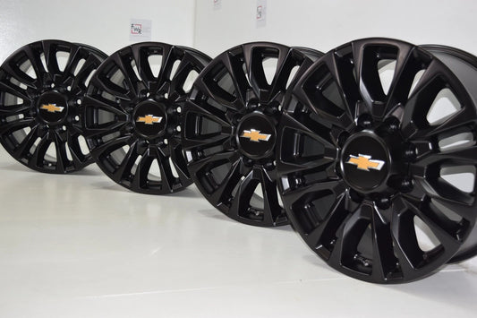 20" Chevy Silverado High Country black 2500 3500 Factory OEM wheels rims 5961