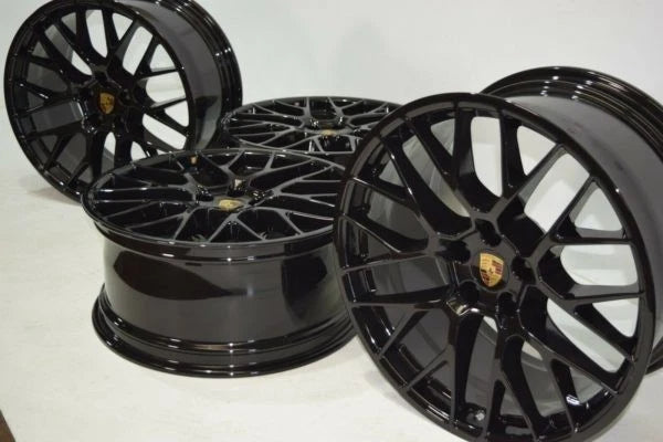 20" Porsche Macan RS Spyder Wheels Rims Factory OEM Stock Genuine GLOSS Black
