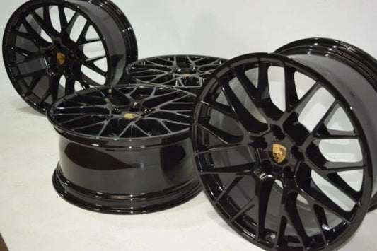 20" Porsche Macan RS Spyder Wheels Rims Factory OEM Stock Genuine GLOSS Black