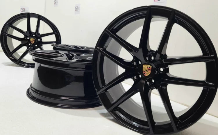 20" Porsche Macan Factory OEM Black Wheels Rims 2022 2023 2024 2025 2026