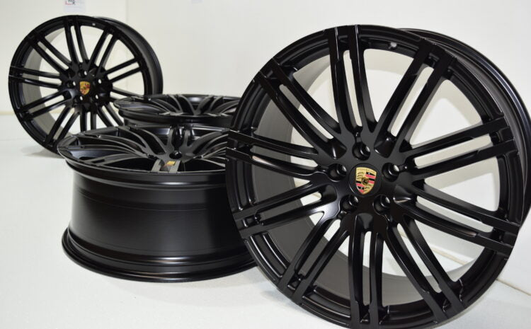 21" Porsche Macan 21-inch Turbo III Factory OEM Authentic SATIN BLACK rims
