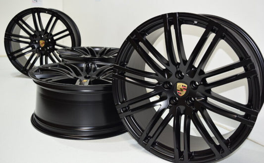 21" Porsche Macan 21-inch Turbo III Factory OEM Authentic SATIN BLACK rims