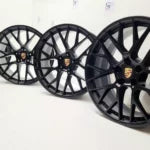 20" PORSCHE MACAN RS FACTORY OEM ORIGINAL SPYDER BBS WHEELS RIMS SATIN BLACK GTS 20