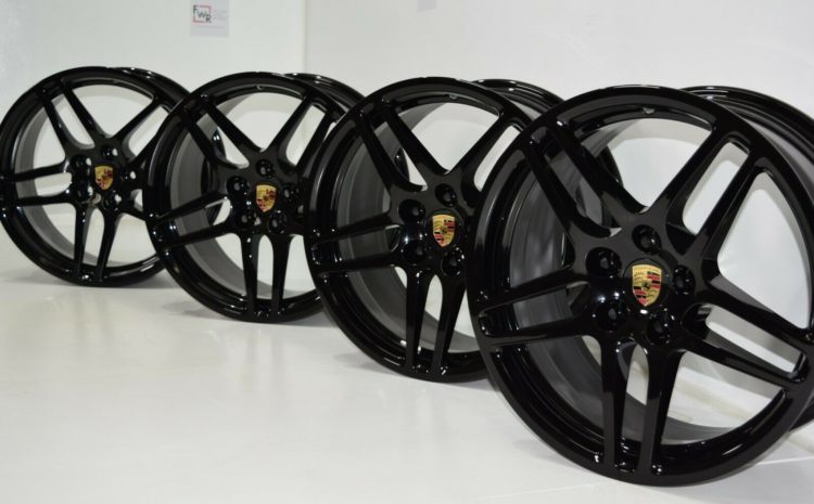 18" PORSCHE MACAN RIMS Factory OEM GLOSS BLACK WHEELS RIMS 18 inch GENUINE