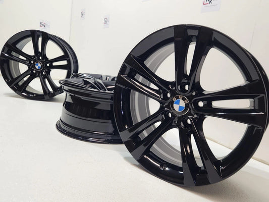 18" BMW 320i 328i 325i 330i 428i BLACK WHEELS RIMS FACTORY OEM 71540 2012-2019