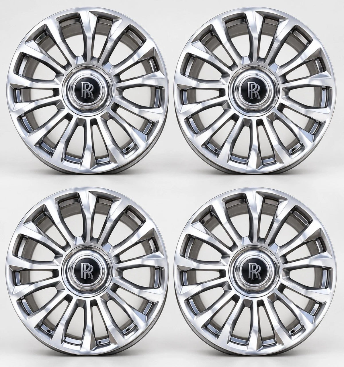 21” Rolls Royce Dawn Factory OEM Wheels Rims High Gloss Polish 6882590 6883959