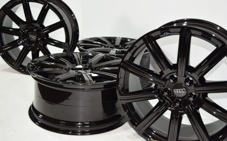 20" AUDI Q7 S5 A5 S4 A4 FACTORY OEM ORIGINAL WHEELS BLACK 2015.5-2026