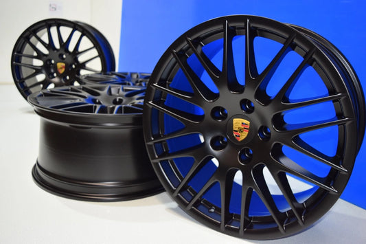 20" Porsche Cayenne 958 RS Spyder Black Wheels Rims Factory OEM BBS 2011-18