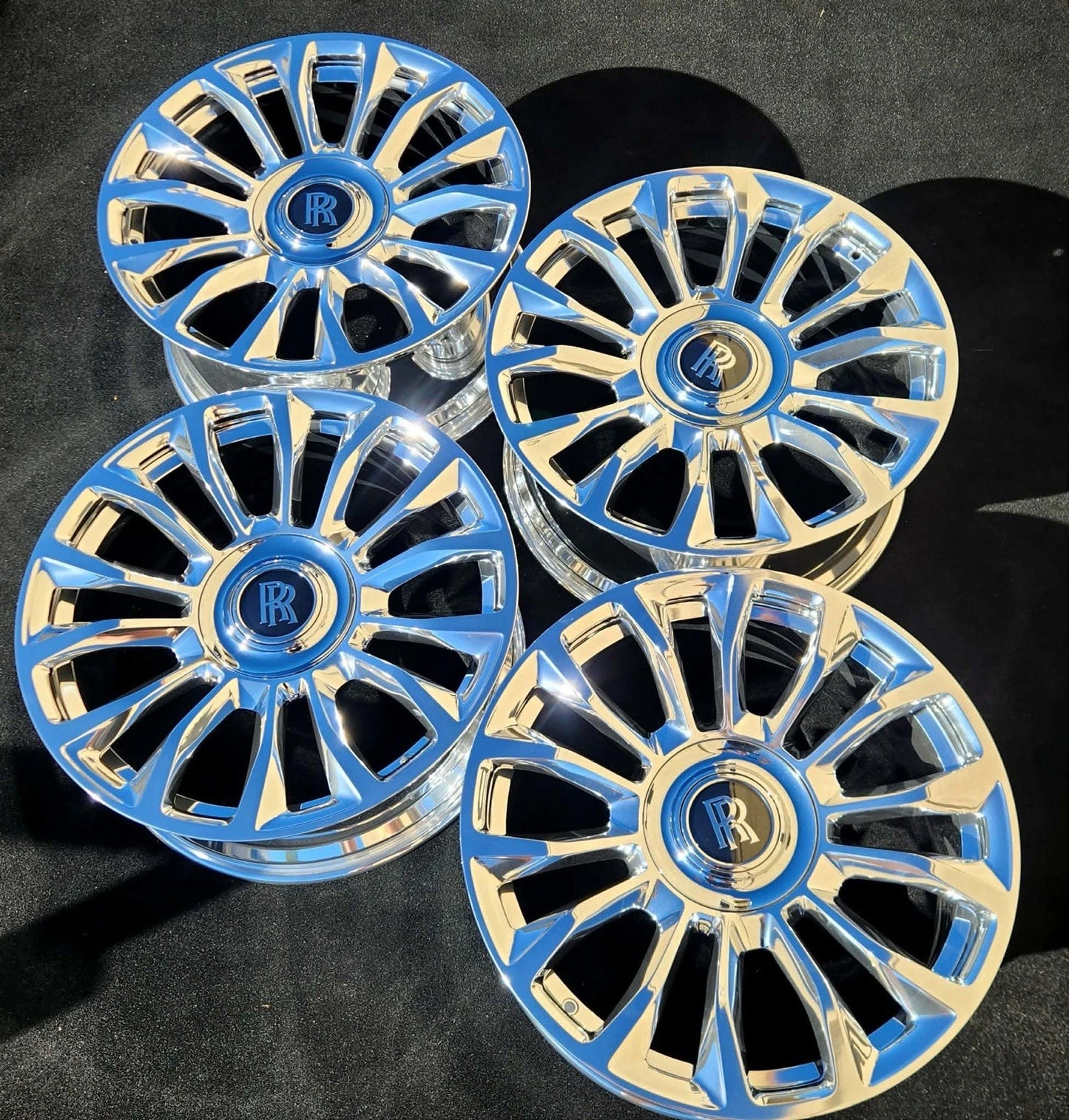 21” Rolls Royce Dawn Factory OEM Wheels Rims High Gloss Polish 6882590 6883959