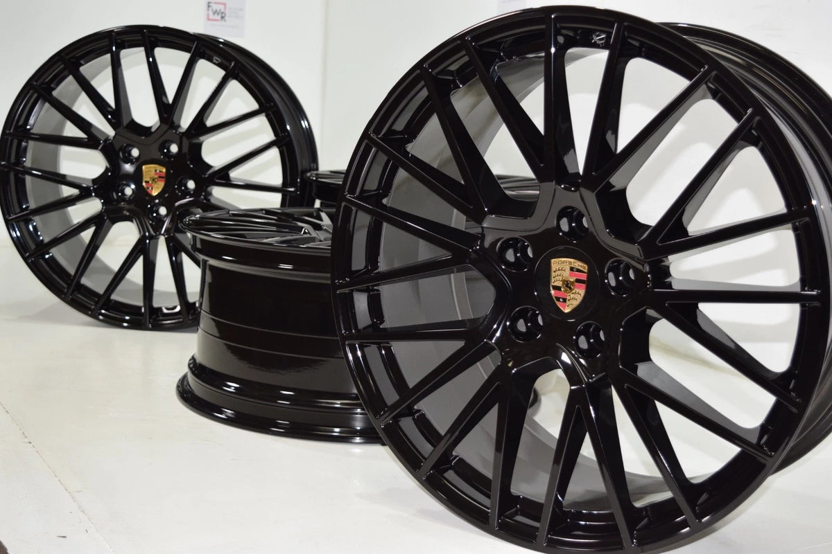 21" Porsche Cayenne GTS OEM RS Spyder Original Factory Stock Wheels Rims Black