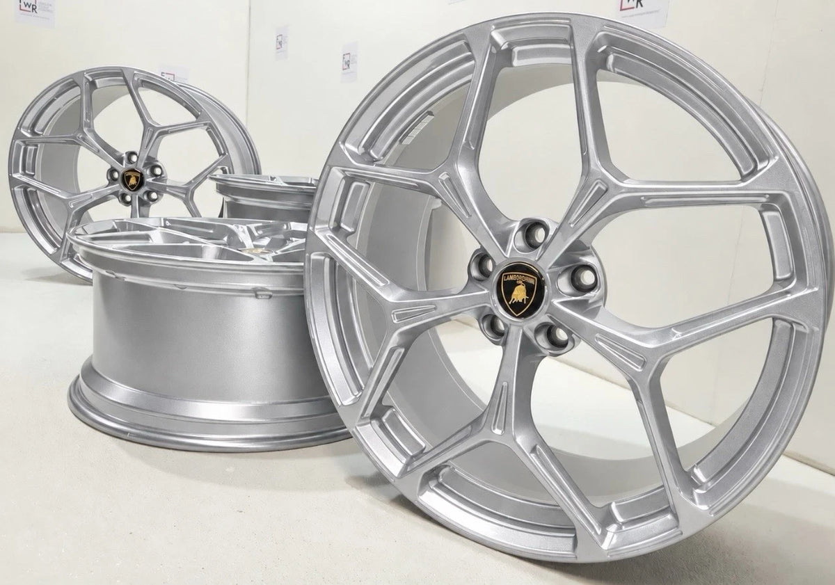 21” 22” LAMBORGHINI REVUELTO RIMS Factory OEM GENUINE WHEELS Silver
