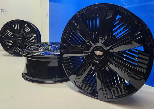 24" Cadillac Escalade IQ Premium Sport FACTORY OEM Wheels Rims GLOSS BLACK EV