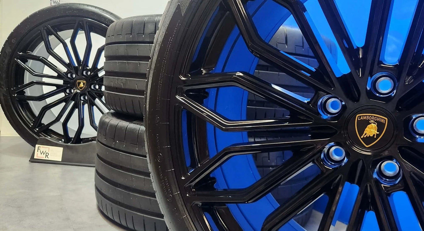 23” Lamborghini Urus Factory OEM Black Wheels Rims Tires Galanthus Performante