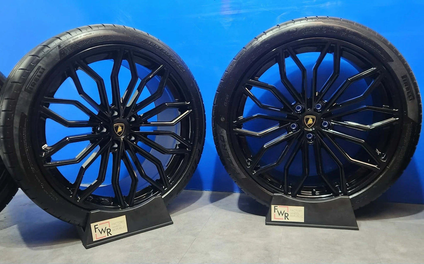 23” Lamborghini Urus Factory OEM Black Wheels Rims Tires Galanthus Performante