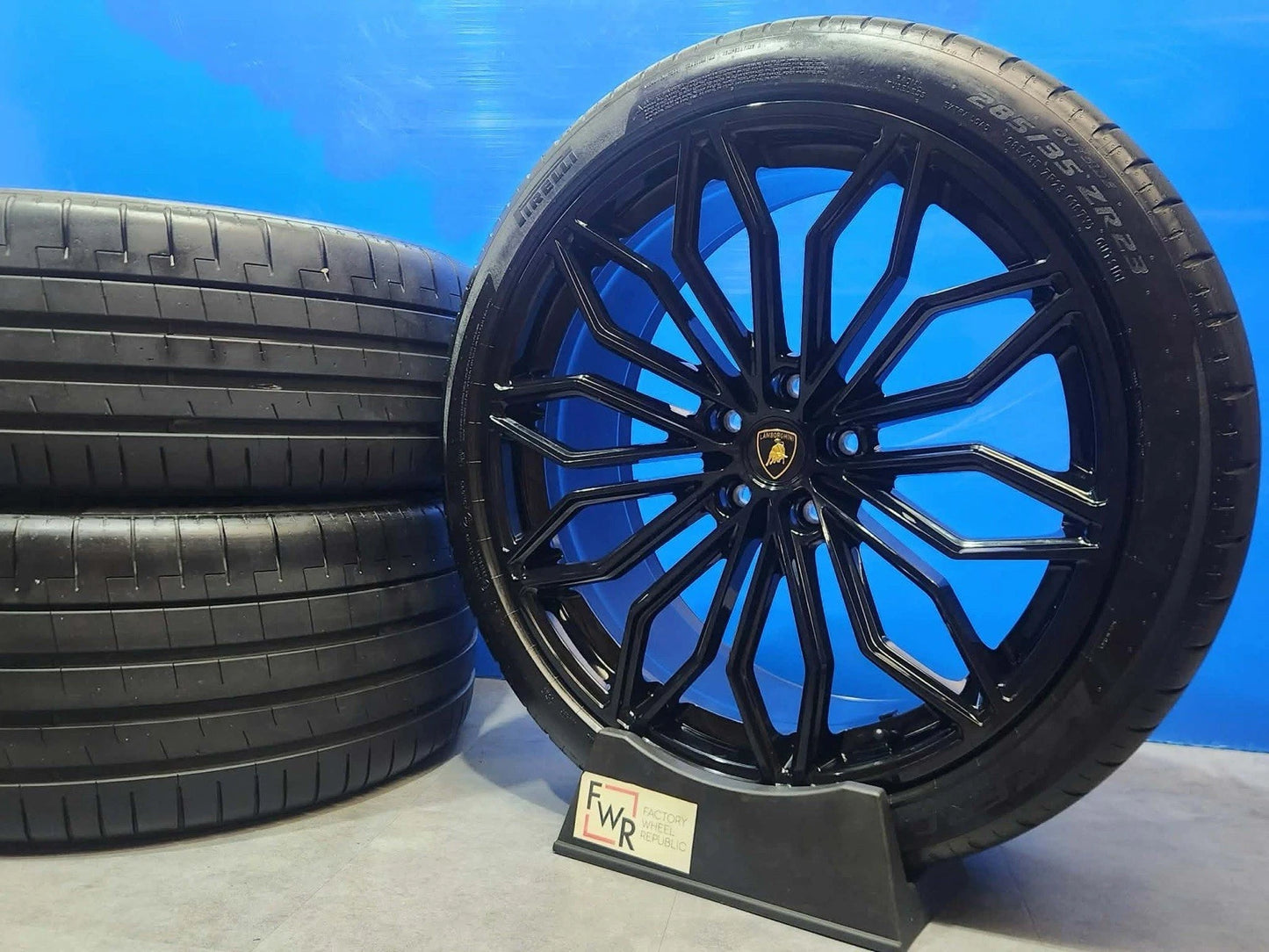 23” Lamborghini Urus Factory OEM Black Wheels Rims Tires Galanthus Performante