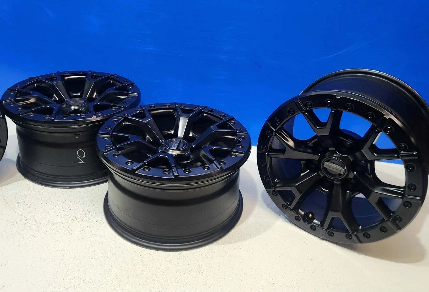 17" FORD RAPTOR F-150 BEADLOCK WHEELS RIMS 37” PACKAGE Factory OEM Stock BLACK