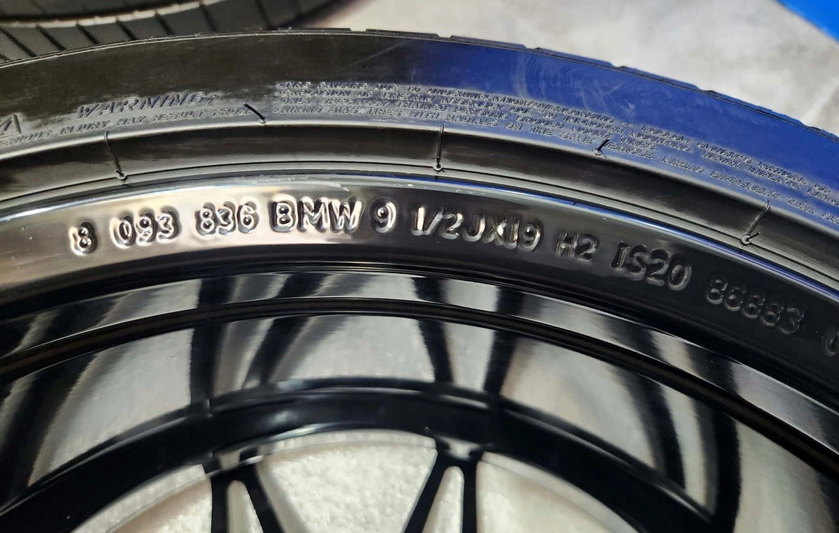 19" 20" BMW M3 M4 Comp 826M Black Machine Factory OEM Original Wheels Rims Tires