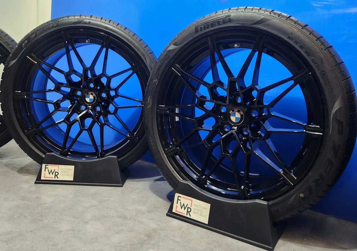 19" 20" BMW M3 M4 Comp 826M Black Factory OEM Original Wheels Rims And Tires