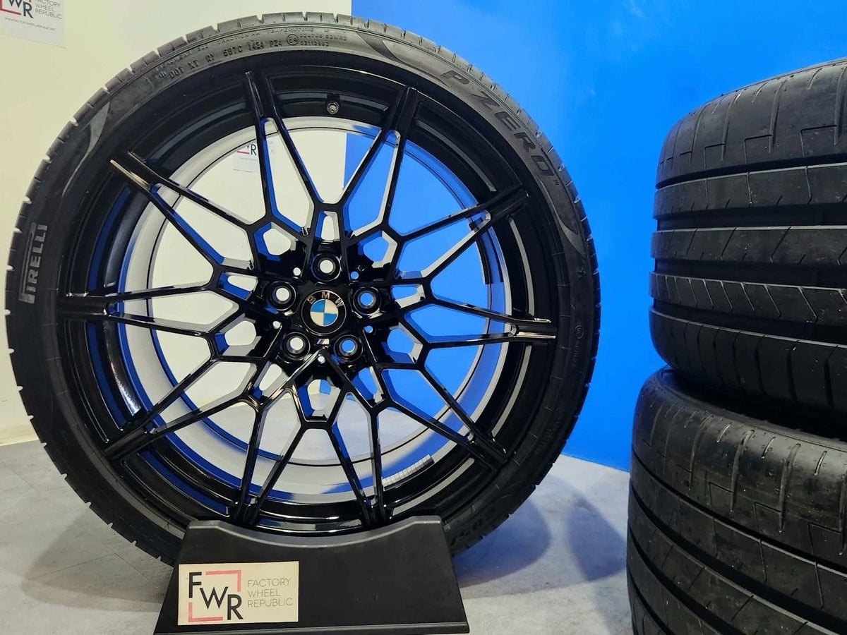 19" 20" BMW M3 M4 Comp 826M Black Factory OEM Original Wheels Rims And Tires