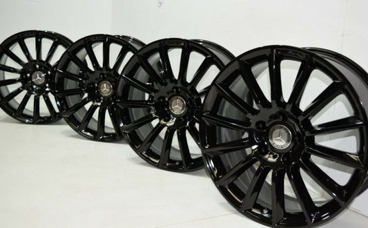 20” Mercedes AMG S550 S560 S580 gloss Black Factory OEM Original Wheels Rims